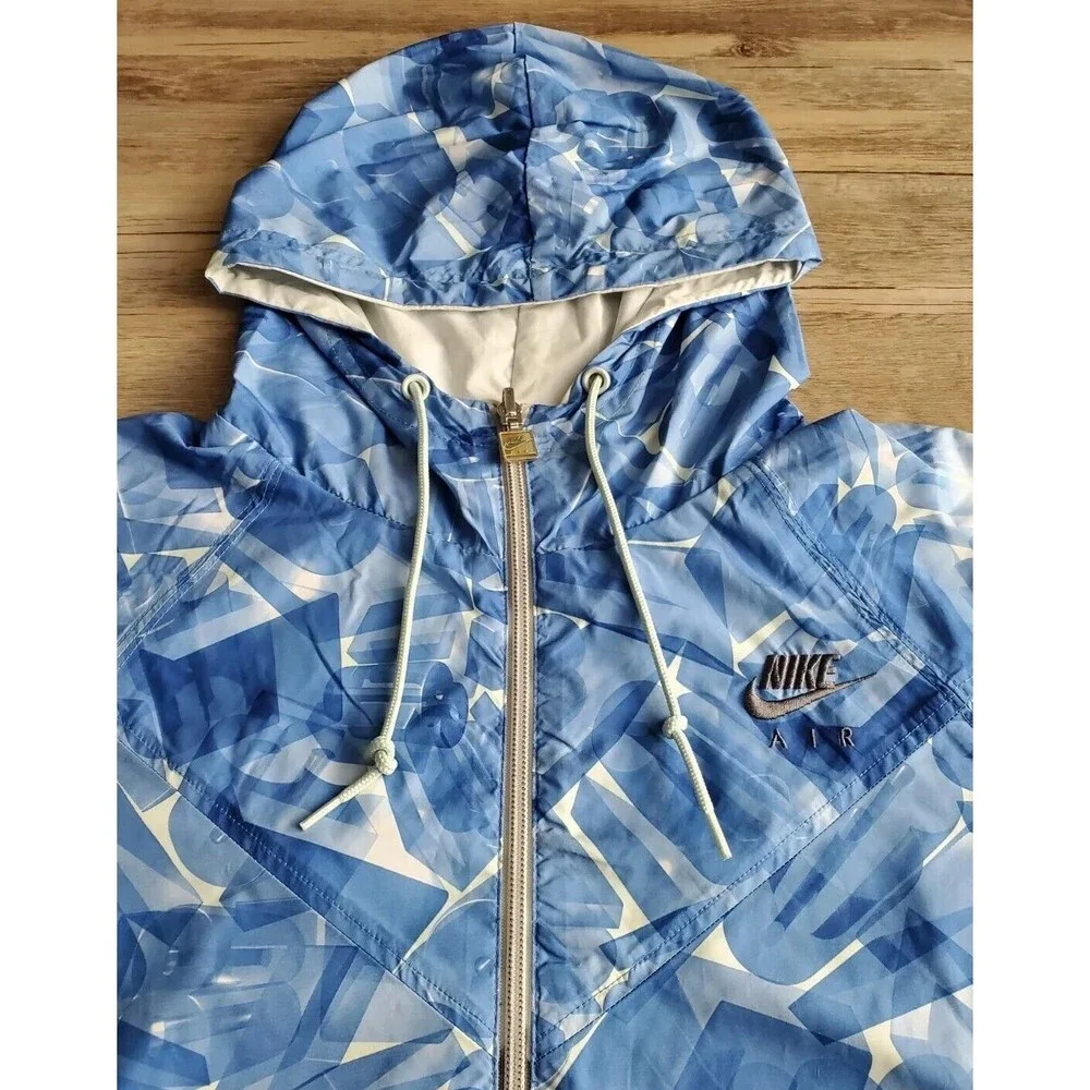 Nike Air Windrunner Track Jacket Reversible All Over Print Windbreaker L or XL